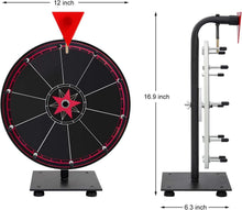 Load image into Gallery viewer, Heavy-Duty Prize Wheel for Events - 12" Spinner with Dry Erase Functionality