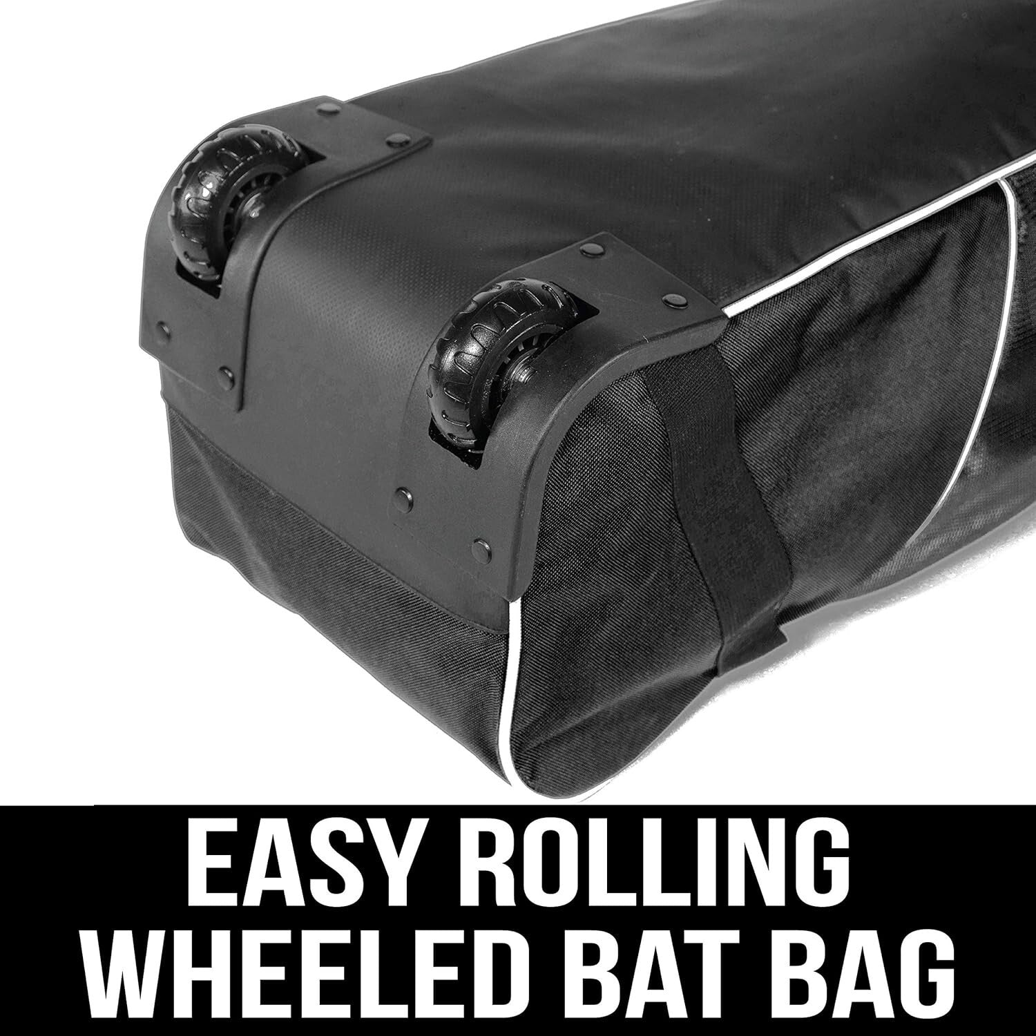 Versatile Rolling Bat Bag with Extra Pockets - Ideal for Baseball & Softball