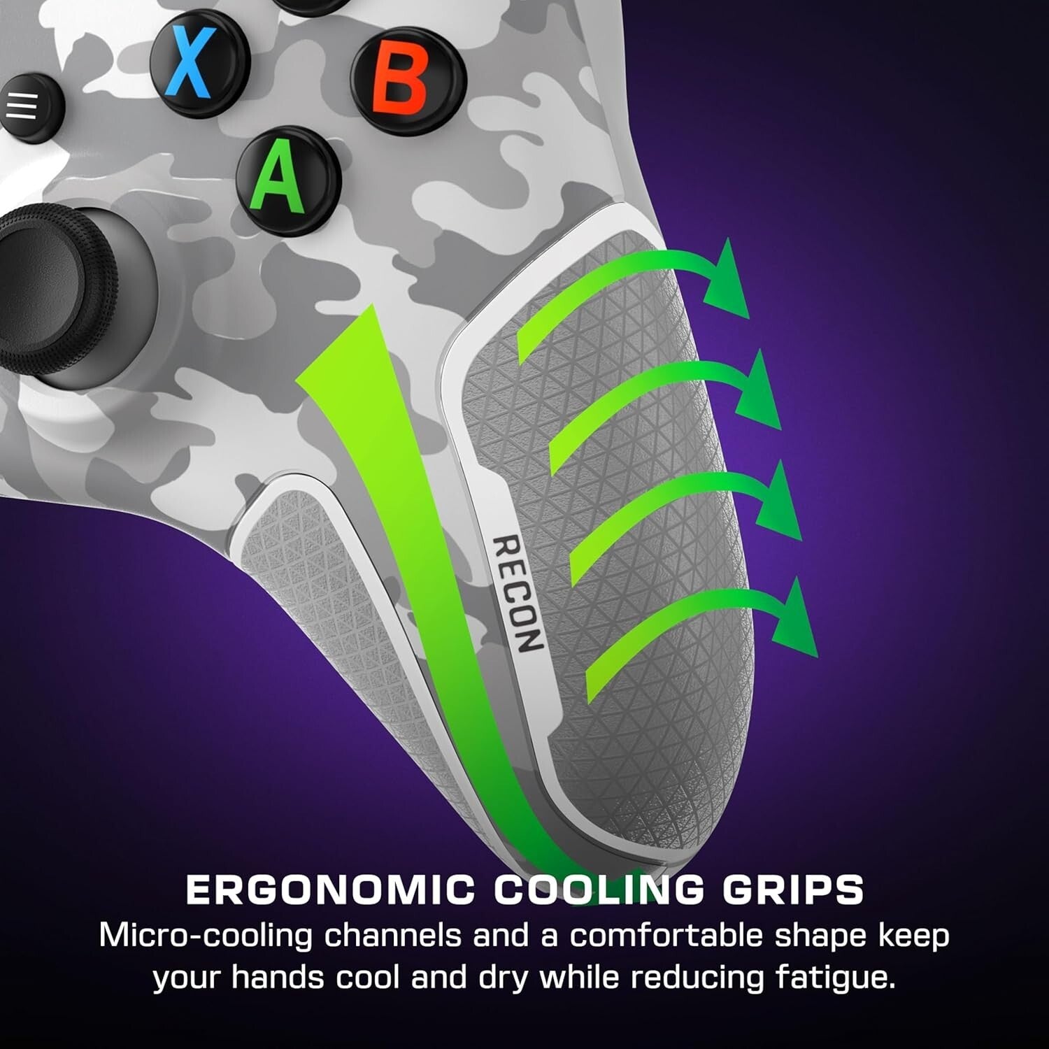 Customizable Xing Recon Game Controller with Cooling Grip & Audio Features