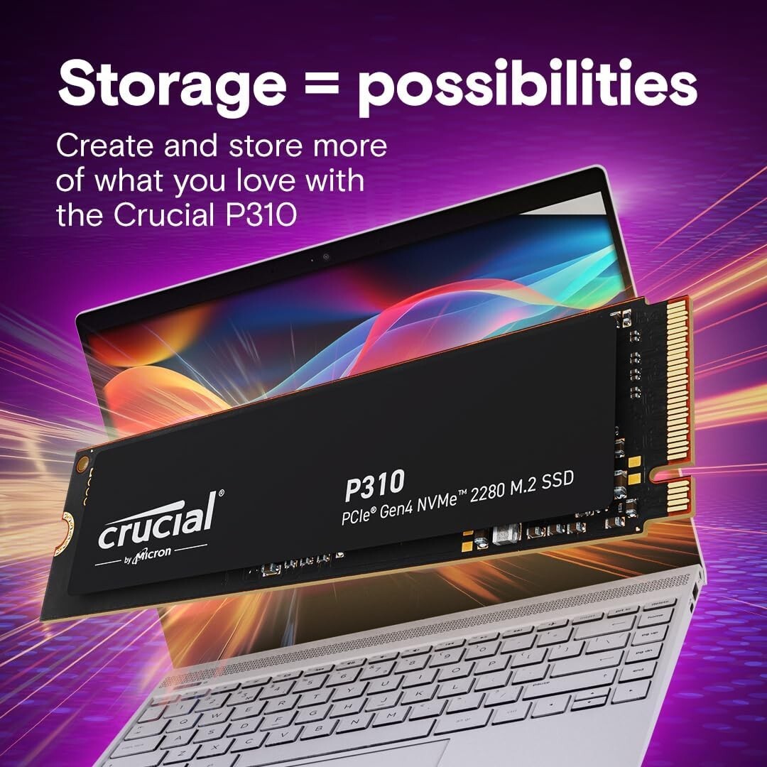 Compact 4TB NVMe SSD with 7,100MB/s Performance - Ideal for Gaming & Business
