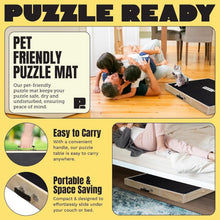 Load image into Gallery viewer, 41" x 32" Jigsaw Puzzle Table with Removable Felt Mat - Ideal for Puzzle Lovers
