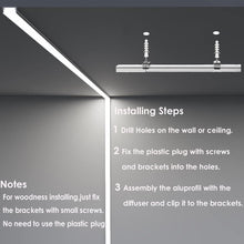 Load image into Gallery viewer, 20-Pack Customizable 3.3Ft Black LED Aluminum Channels for Easy Installation