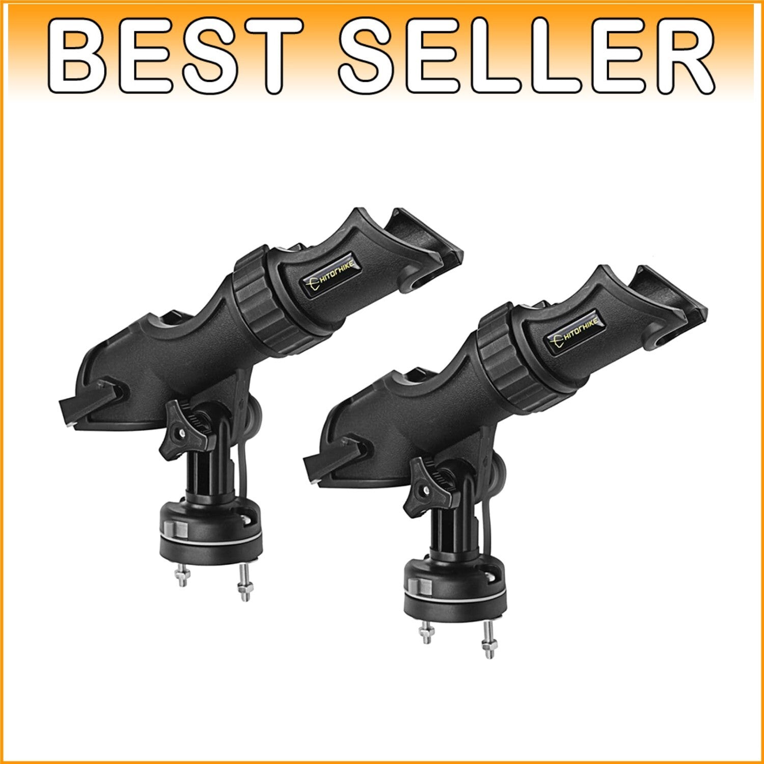 Versatile Fishing Rod Holder Set - Compatible with Spinning & Baitcasting Reels