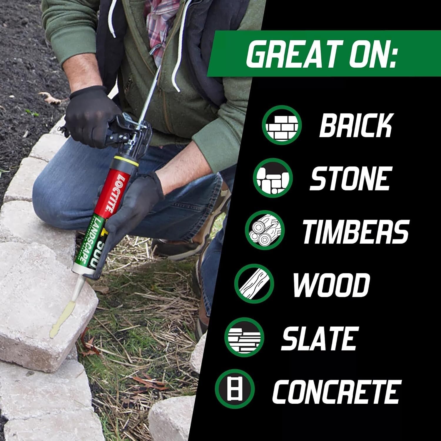 Versatile PL500 Landscape Block Adhesive for Cold Weather Applications, 10 fl oz