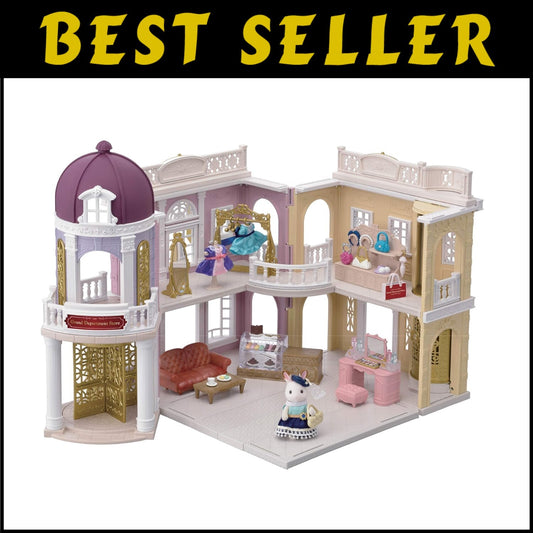 Grand Dollhouse Playset: Complete Department Store with Figures and Accessories