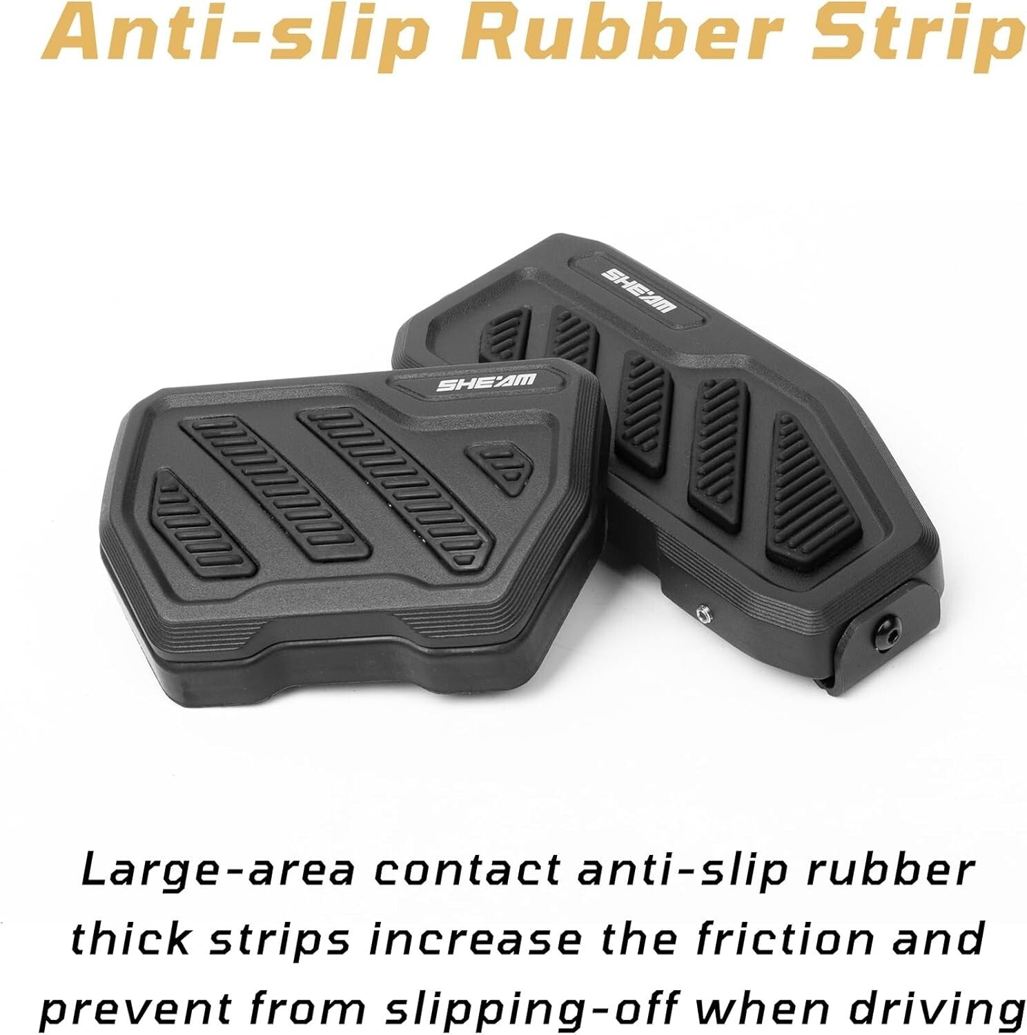 Weatherproof Non-Slip Brake Pedal Covers for Wrangler JL & Gladiator JT - 2 PCS