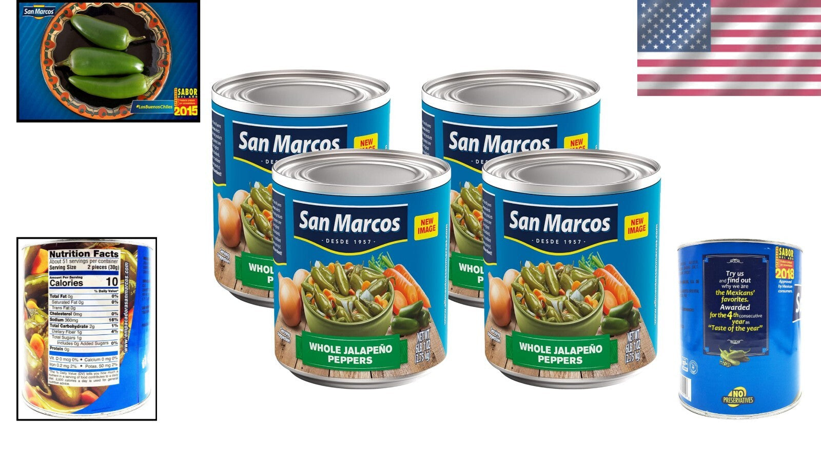 6 Lb Whole Jalapeños - All-Natural, Kosher Certified, Flavor-Enhancing Peppers