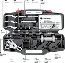 Load image into Gallery viewer, Compact 21-Piece Automotive Axle Puller Set with Usage Instructions &amp; Carry Case