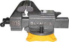 Load image into Gallery viewer, Industrial 6-Inch Bench Vise - Cast Iron, Replaceable Jaws &amp; Polished Anvil