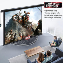 Load image into Gallery viewer, Versatile 120-Inch Electric Projector Screen for Home Theater &amp; Outdoor Use