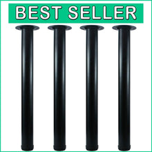Load image into Gallery viewer, 22-Inch Adjustable Metal Desk Legs - Set of 4 for Modern Furniture Enhancements