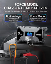 Load image into Gallery viewer, LCD Display 5A Pulse Battery Charger for Reviving 6V &amp; 12V Lead Acid Batteries