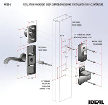 Load image into Gallery viewer, Durable Matte Black Door Lever Set with Keyed Deadbolt Lock - Easy Installation