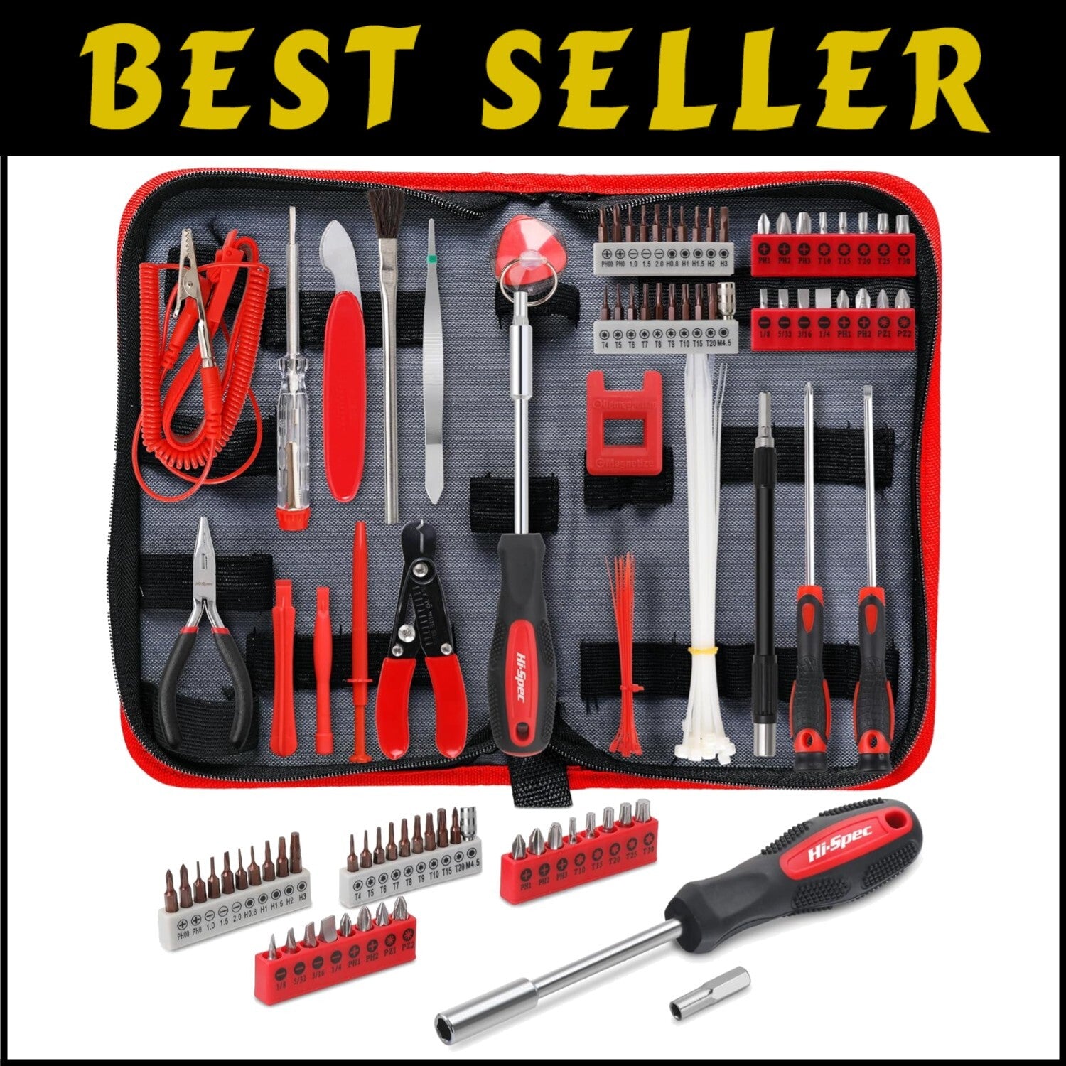 Comprehensive Electronics Repair Tool Kit: 56-Pc Precision Set for Devices