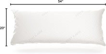 Load image into Gallery viewer, Plush 54" x 20" Rayon Body Pillow for Comfort &amp; Support - Zipper Cover Included