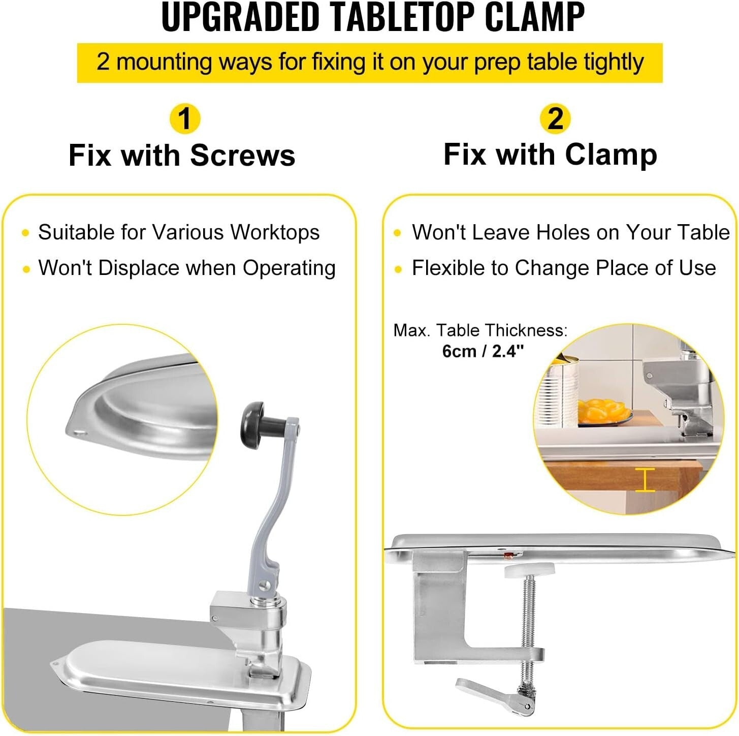 Durable Tabletop Can Opener - 18.9" Stainless Steel for Commercial Kitchens