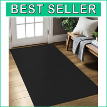 Load image into Gallery viewer, Stylish Black Geometric Indoor Area Rug 3x5 ft - Perfect for Entryways