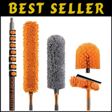 Load image into Gallery viewer, Multi-Angle Telescopic Duster Kit - 36 ft Reach for Indoor/Outdoor Cleaning