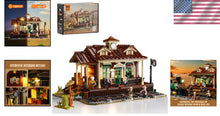 Load image into Gallery viewer, Interactive 1975 Pcs Wild West Train Station with 5 Unique Characters &amp; Details