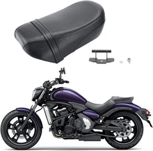 Load image into Gallery viewer, Comfort-Driven Black Rear Pillion Seat Pad for Kawasaki Vulcan S 650 (2015-2023)