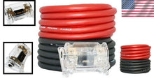 Load image into Gallery viewer, UltraFlex 50 Ft. 0 Gauge CCA Power/Ground Wire with Fuse Holder - Red &amp; Black