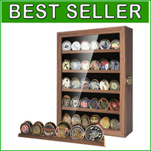 Load image into Gallery viewer, Premium Rustic Coin Display Stand for Collectibles - Easy Setup &amp; Secure Mount