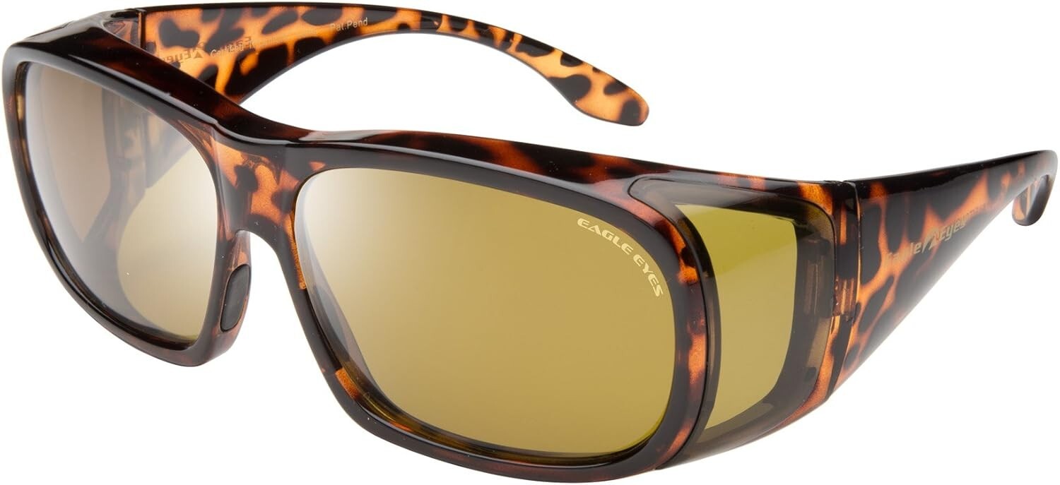 FitOns Tortoise Shell Polarized Sunglasses - Innovative Fit Over Design
