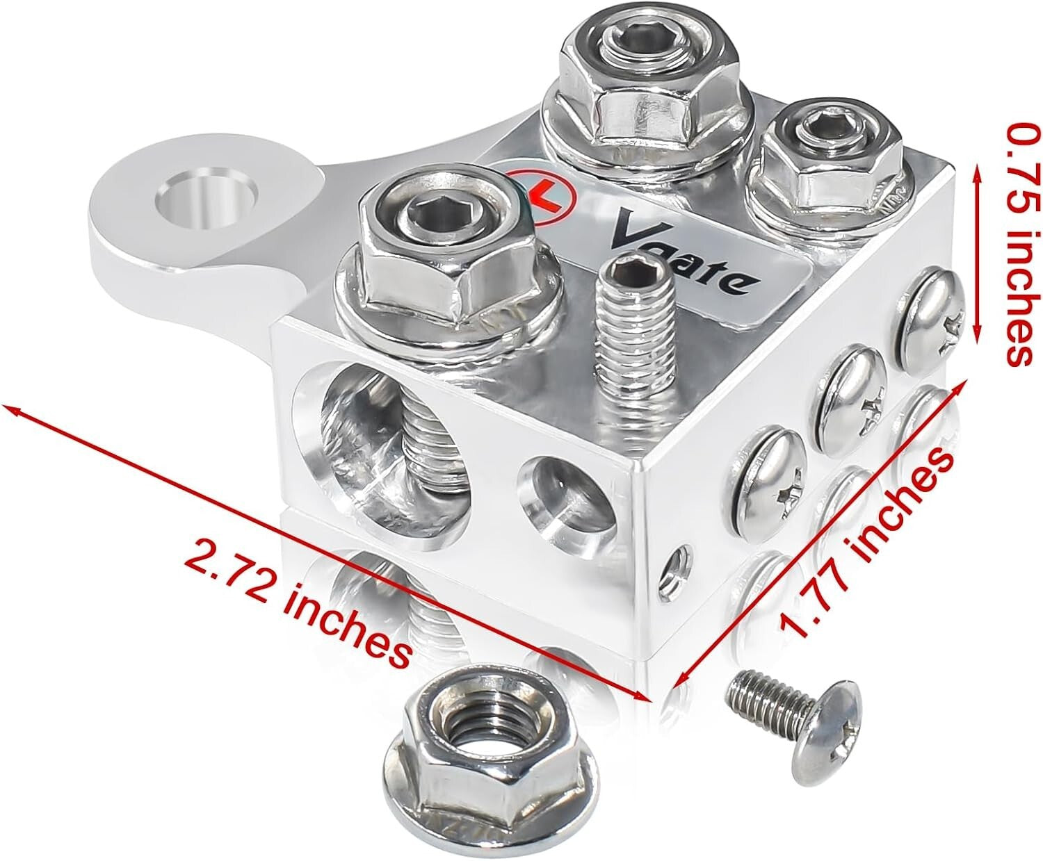 12-Way Multi-Size Battery Terminal Connectors for Lead-Acid & Lithium - Compact