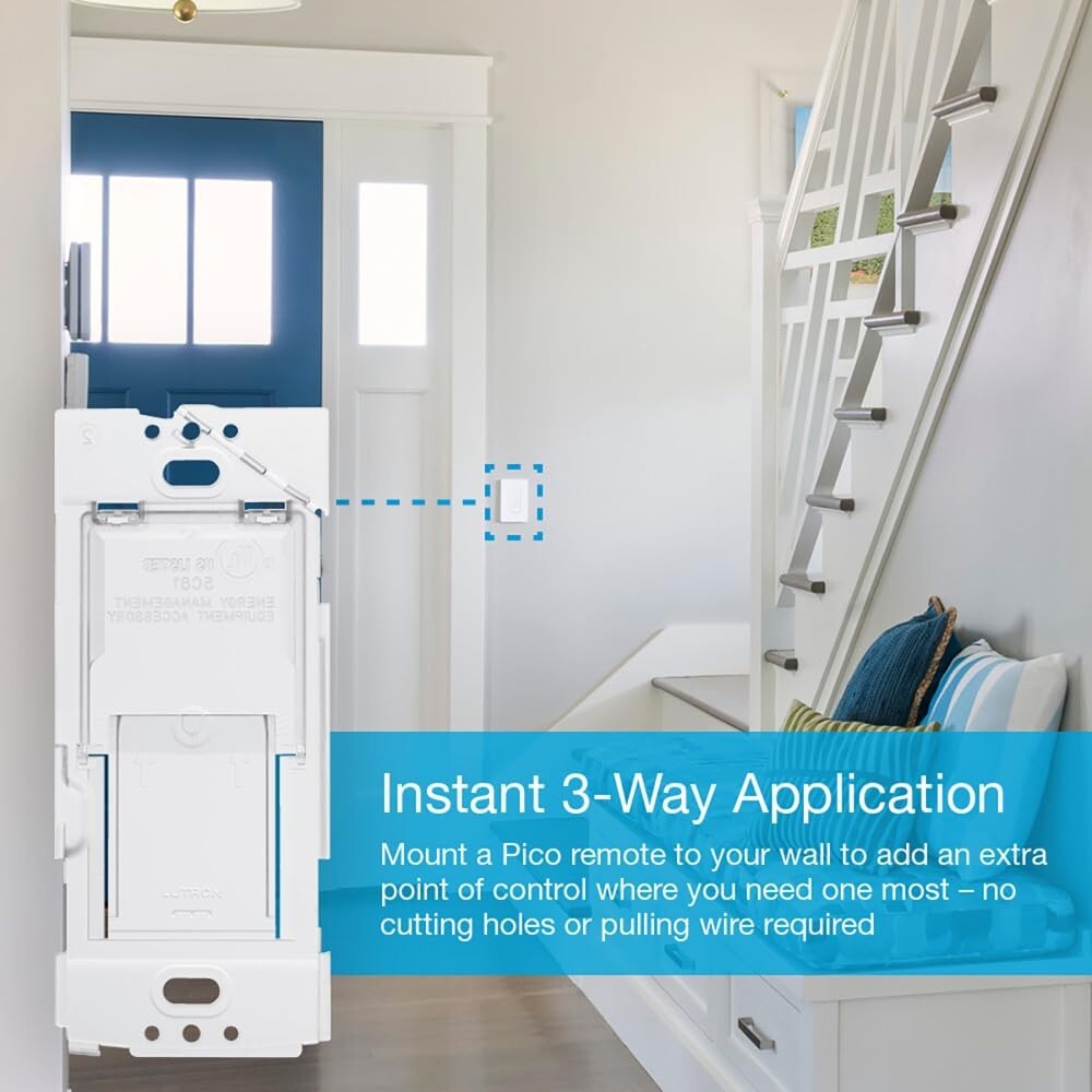 Caseta Smart Lamp Dimmer 3-Way Kit with Pico Remote for Dimmable LED Lights