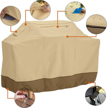Load image into Gallery viewer, 58-Inch Durable BBQ Grill Cover with Stylish Design - Zipper &amp; Buckle Closure