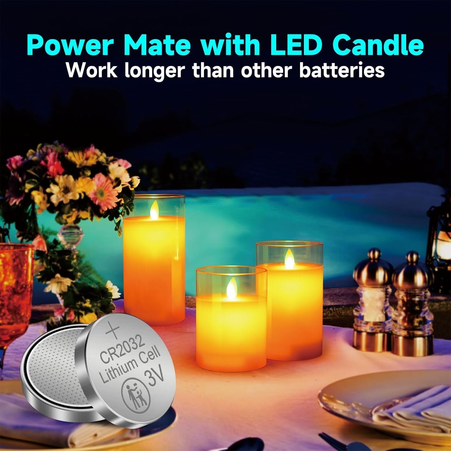 Versatile 3V Coin Lithium Batteries - 230 mAh, Individually Packaged - 200 Count