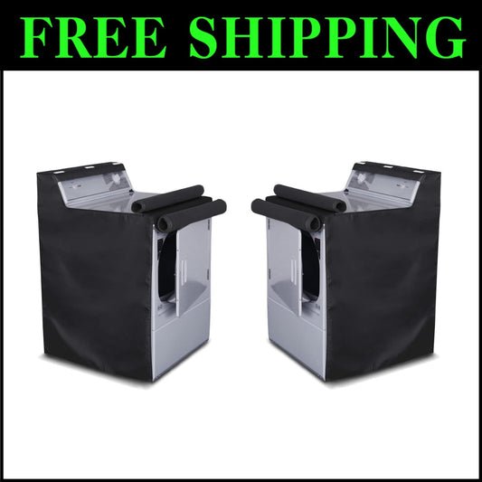 Durable Black Washer/Dryer Cover Set - Waterproof and Dustproof for All Models