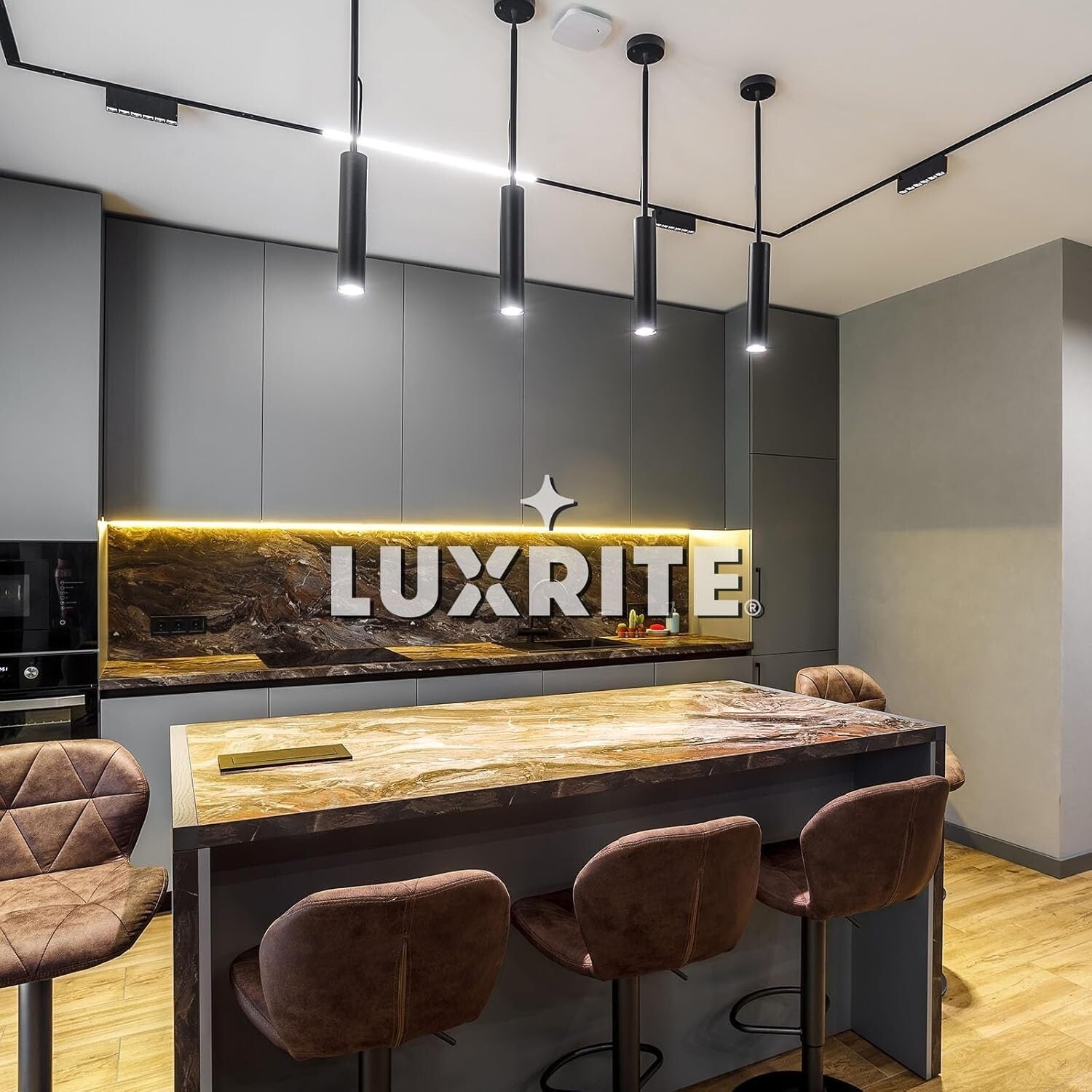 Energy-Efficient 50W Halogen Equivalent GU10 LED Bulbs, 500 Lumens, 4 Pack