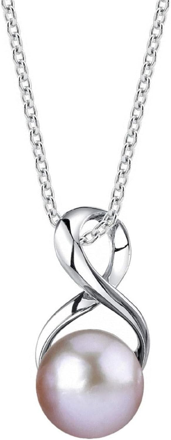 Hand-Picked Freshwater Pearl Necklace in 17 Inch Infinity Design - Gift-Ready
