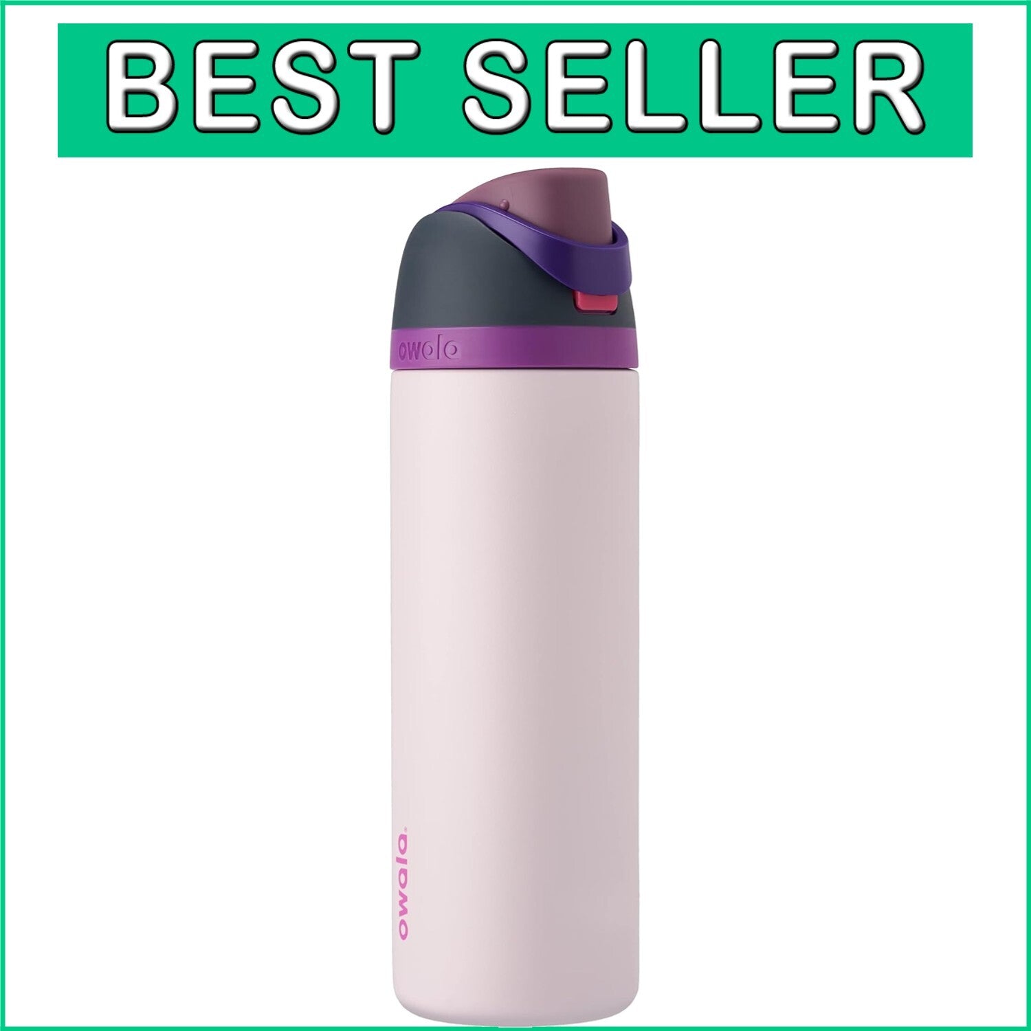 Easily Carry Hydration: 40 oz FreeSip Insulated Water Bottle for Travel & Sports