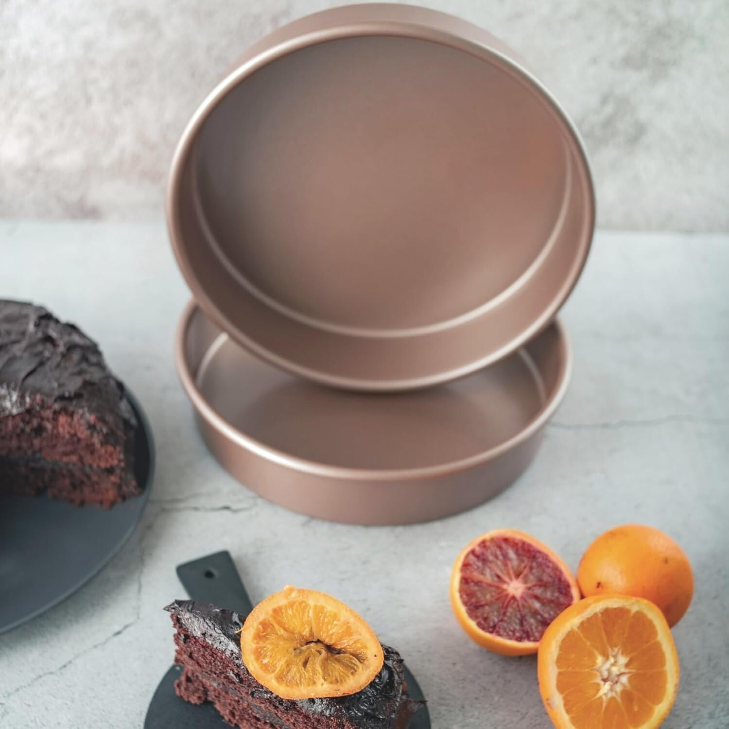 Elegant 9-Inch Round Nonstick Cake Pans - Perfect for Weddings & Housewarmings