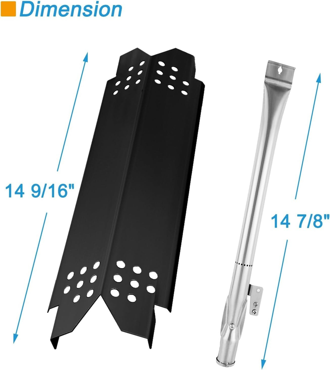 Nexgrill 2-Burner Grill Repair Kit: Includes Grates, Burners & Heat Plates