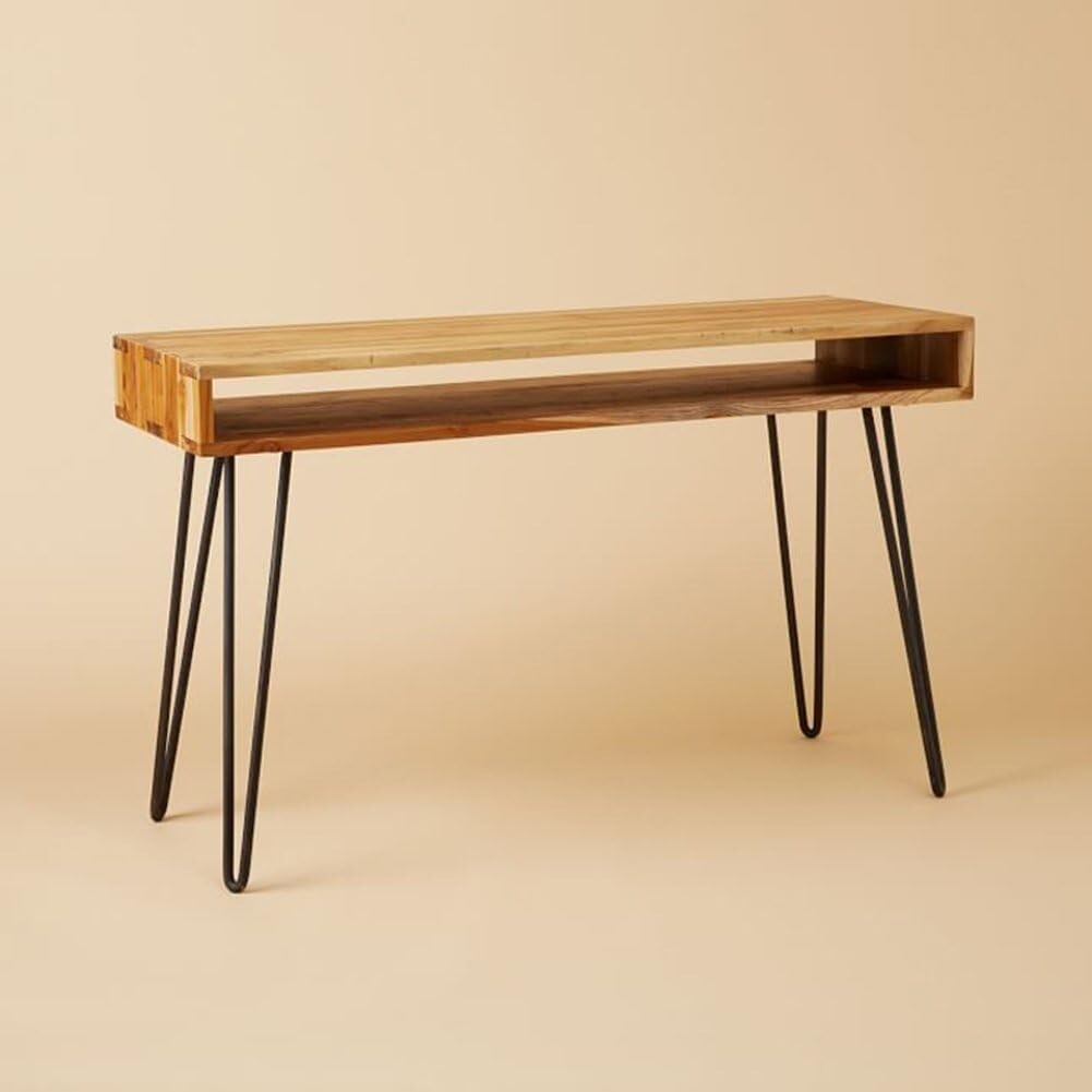 Sturdy 28-Inch Hairpin Legs Set for Stylish Dining Table & Desk Projects