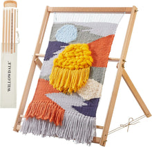Load image into Gallery viewer, Traditional Weaving Loom with Stand - Extra-Large Frame for Creative Projects
