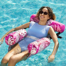 Load image into Gallery viewer, Adult Inflatable Lounge Chairs - 2 Pack, Tropical Pool Floats in Bright Colors