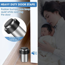 Load image into Gallery viewer, Premium 20 Pcs Silver Door Stoppers – Rubber Bumpers with Flexible Installation