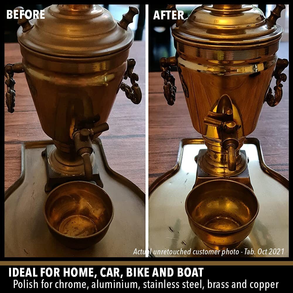750ml Professional Grade Metal Polish - Effective on Cars, Boats & Home Items