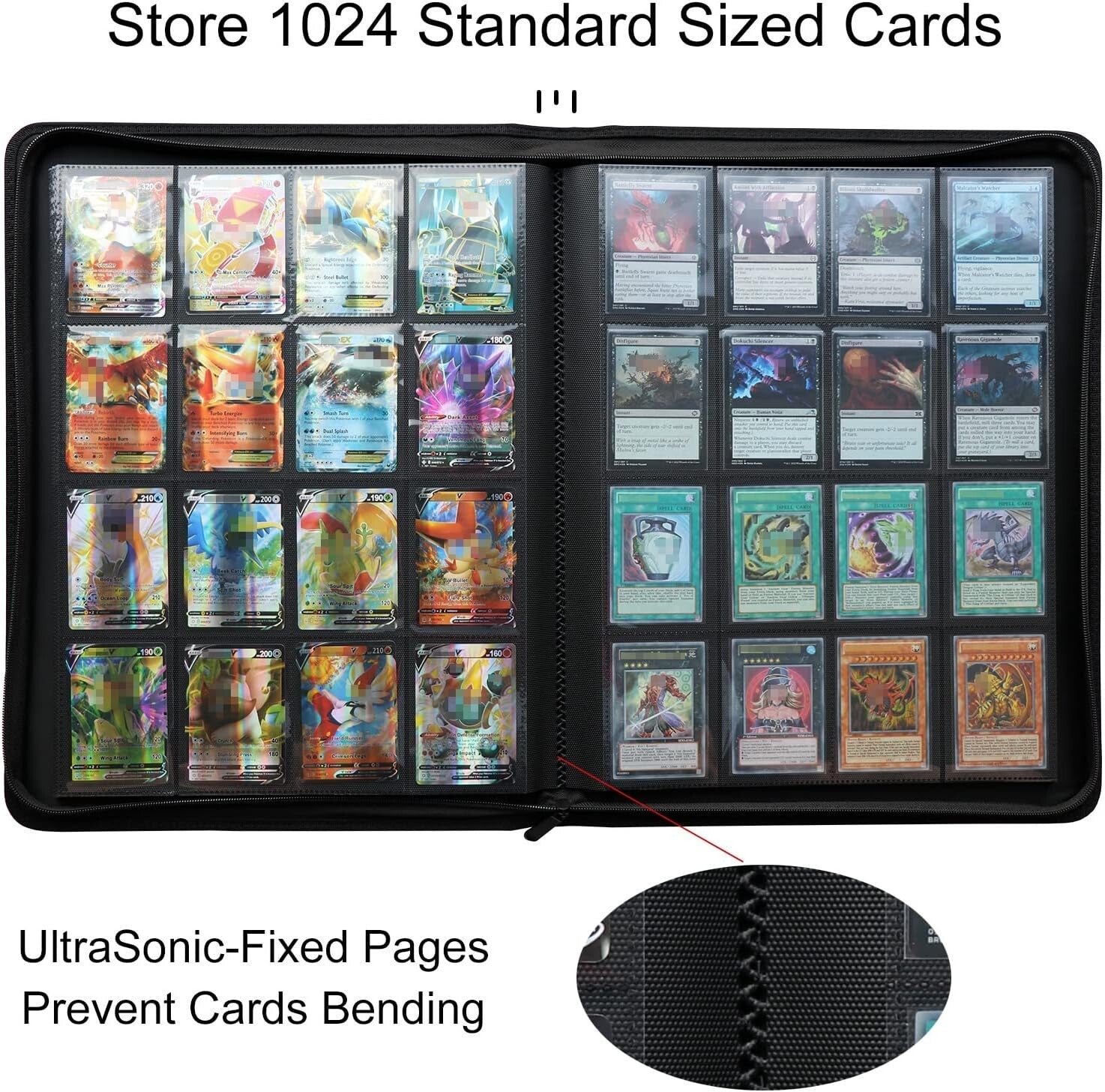16 Pocket Trading Card Binder - Safe, Lightweight, and Stylish Collector's Album