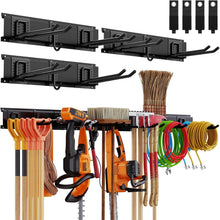 Load image into Gallery viewer, Rust-Resistant Wall Mount Organizer - 48-Inch Carbon Steel with 450 lbs Capacity