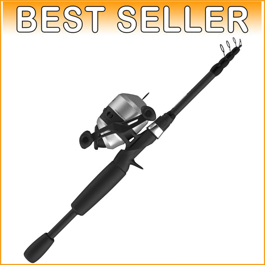 Portable 33 Spinning Reel & Fiberglass 6ft Telescopic Rod - Fishing Convenience