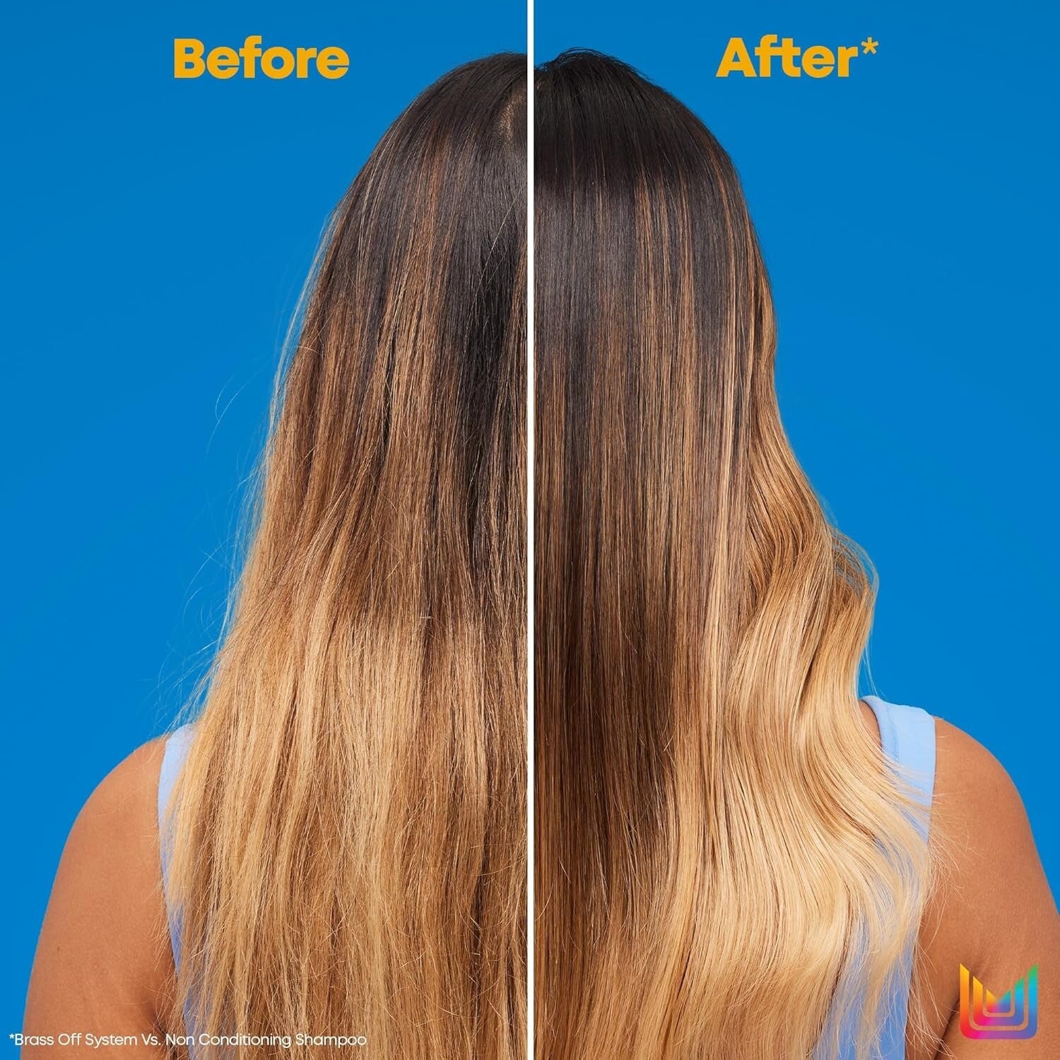 Revitalize Brassy Hair: Brass Off Blue Shampoo for Blondes and Brunettes