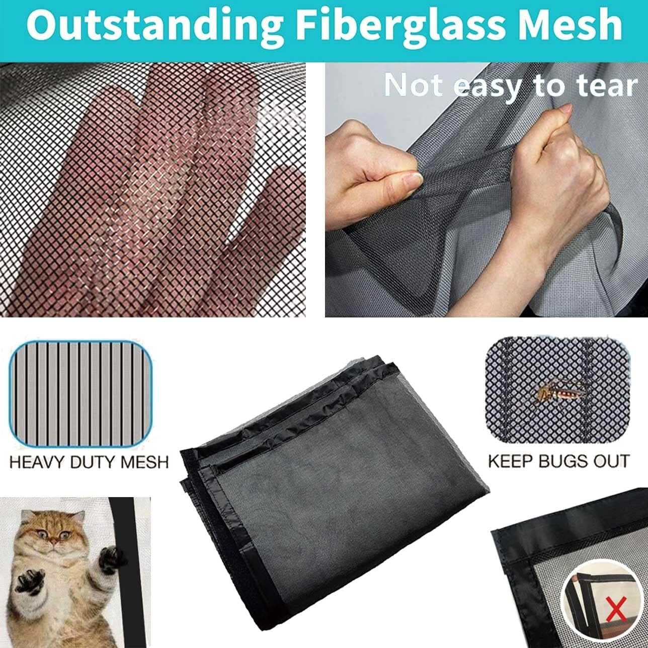 Easy Install Magnetic Garage Door Screen 8x7ft - Durable & Refreshing Airflow