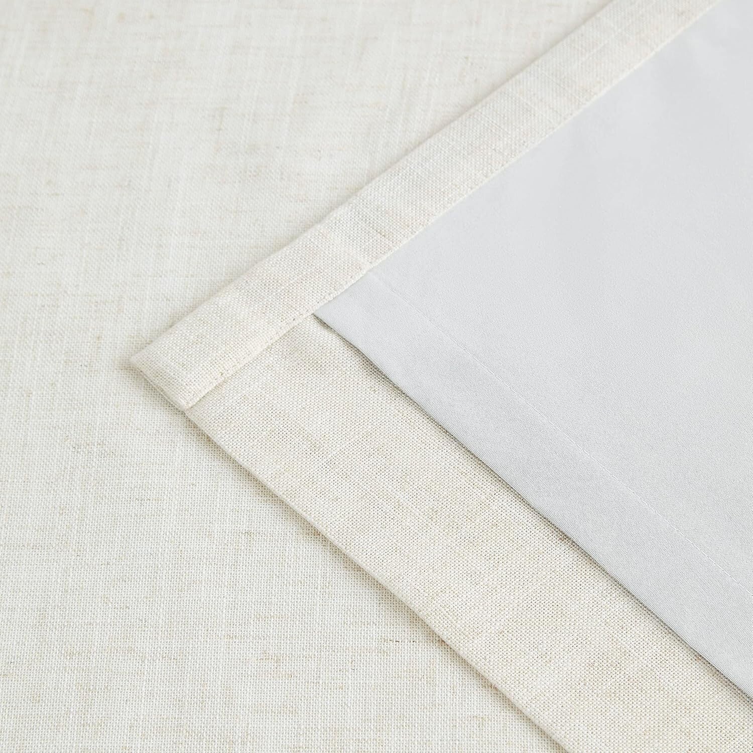 Elegant Natural Blackout Drapes with Pinch Pleat Design – 102" Long, Set of 2