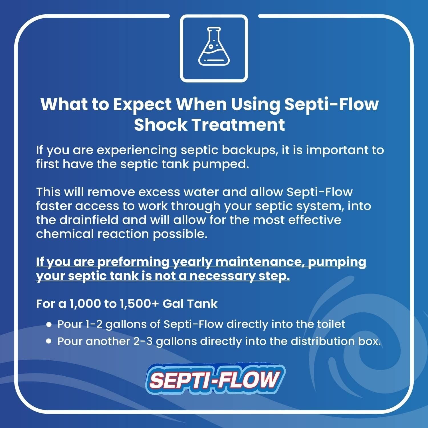 1 Gallon Shock Septic Drainfield Repair Solution - Biodegradable & Effective