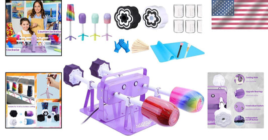 Craft-Ready Tumbler Spinner Set with Individual Switches & Heat Control Options